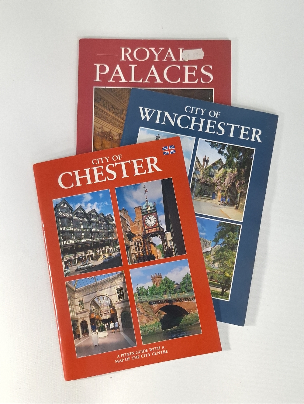 Pitkin Travel Guides 90s City of Chester & Winchester Guidebooks + Royal Palaces